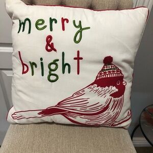 Target Red and Green Holiday Pillow